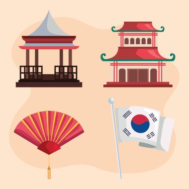 dört Kore kültürü simgesi
