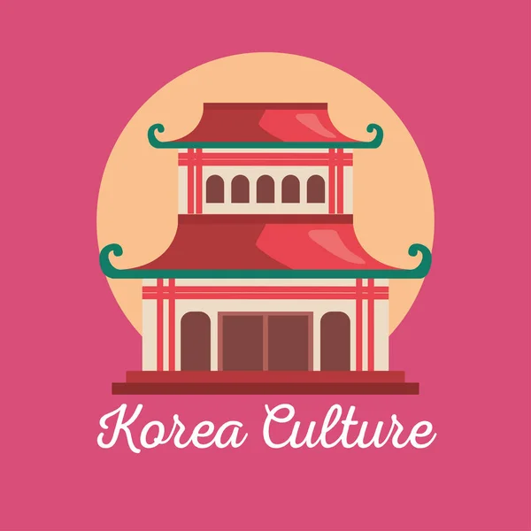 Παγόδα της κορεατικής κουλτούρας — Διανυσματικό Αρχείο