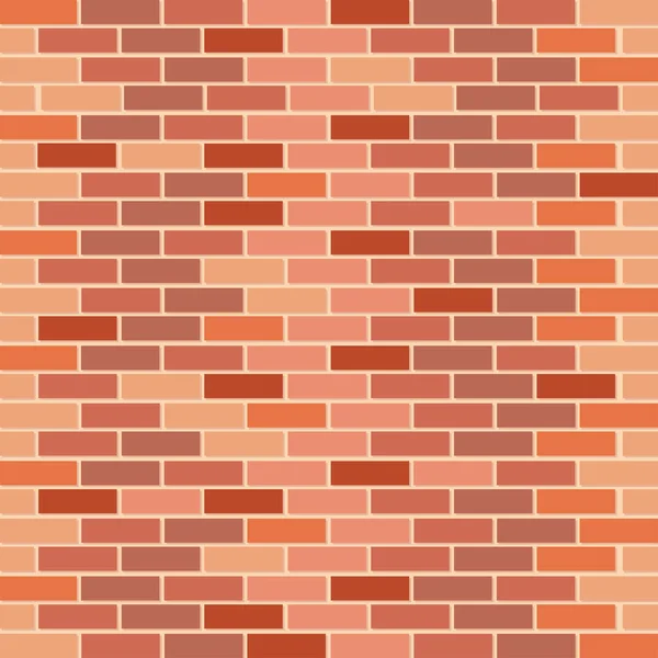 Orange bricks wall background — Stock Vector