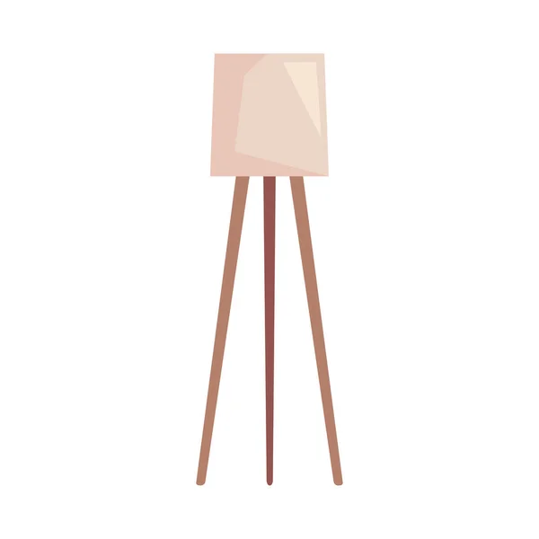 Lampe en trépied en bois — Image vectorielle