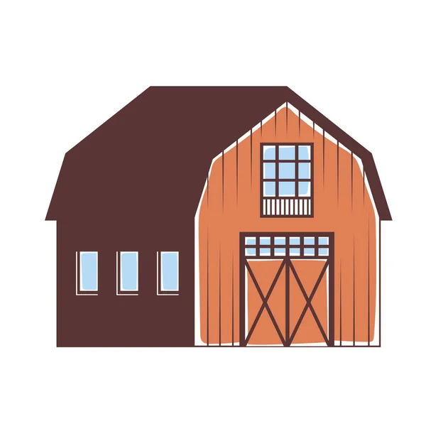 Diseño de casa de granja — Archivo Imágenes Vectoriales