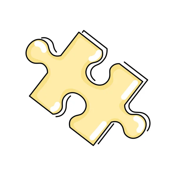 고립된 퍼즐 아이콘 — 스톡 벡터