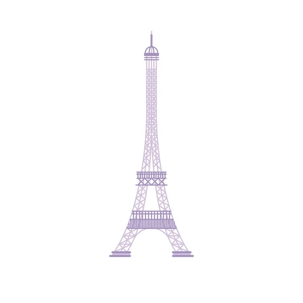 Torre eiffel punto de referencia — Vector de stock