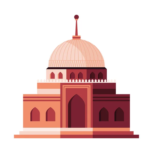Muslim temple mosque — Stock Vector
