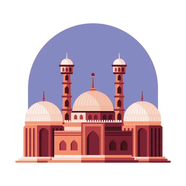 神圣的穆斯林清真寺 — 图库矢量图片