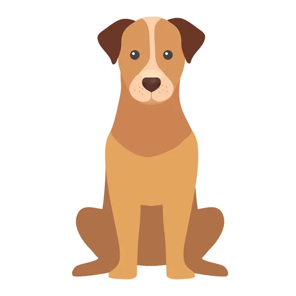Pes maskot sedí — Stockový vektor