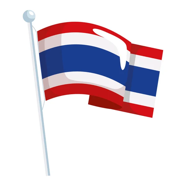 Thai zászló ikon — Stock Vector