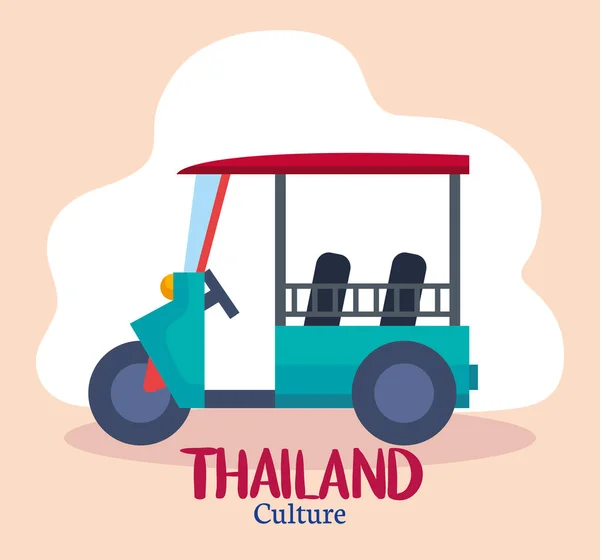 Thailand kultur vagn — Stock vektor