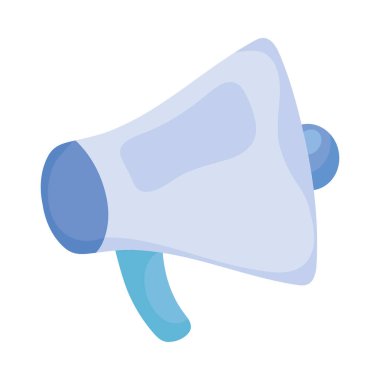 Mavi megafon simgesi