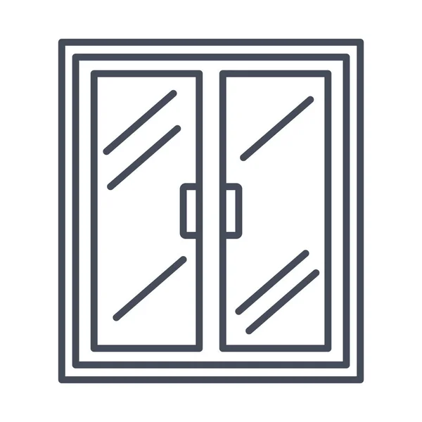 Hausfenstersymbol — Stockvektor
