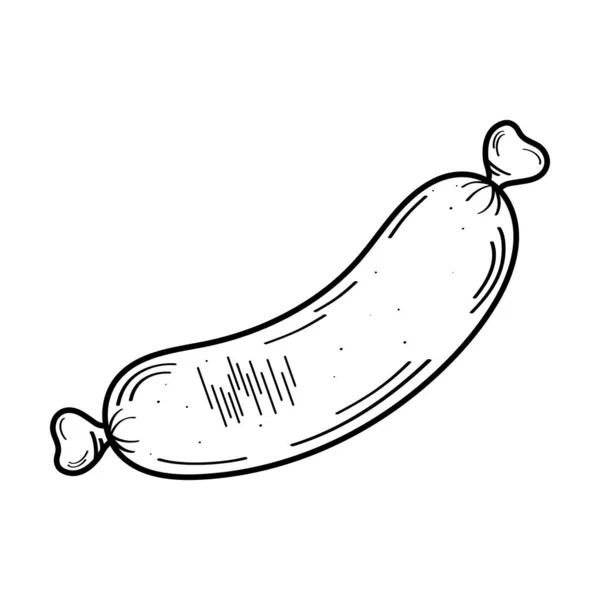 Icône de saucisse isolée — Image vectorielle