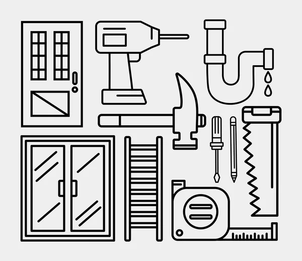 Icono de construcción grupo — Archivo Imágenes Vectoriales