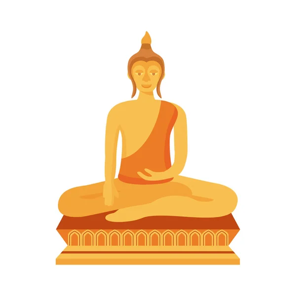 Buddha sacred of thailand — Stock Vector