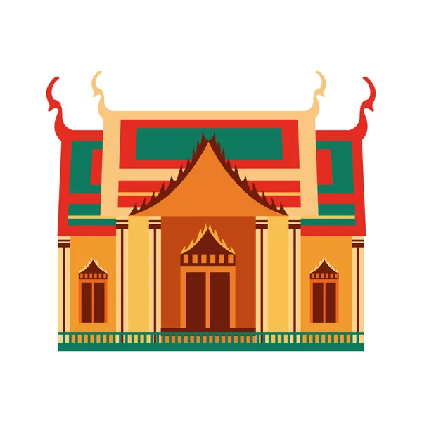Wat templom benchamabophit — Stock Vector