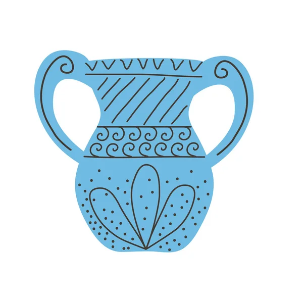 Jarro de cerâmica da grécia —  Vetores de Stock