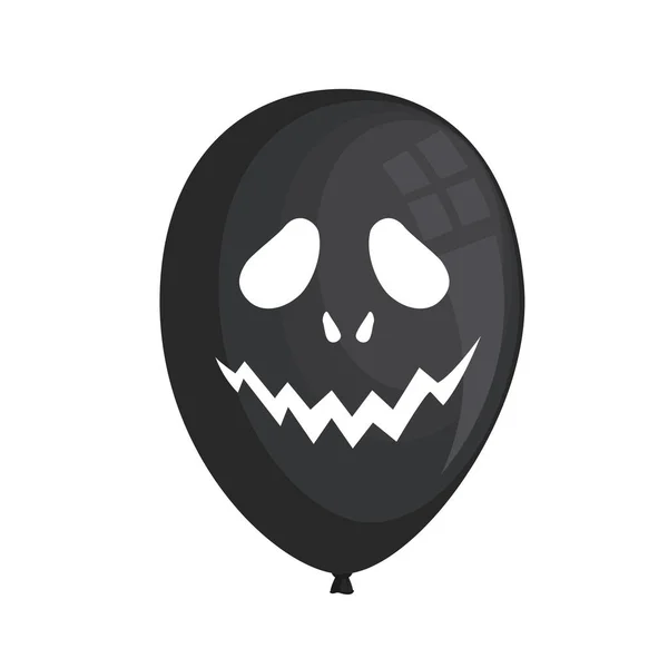 Halloween balão preto —  Vetores de Stock