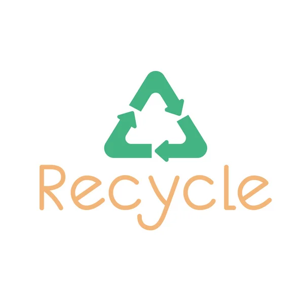Pictogram van het recyclingsymbool — Stockvector