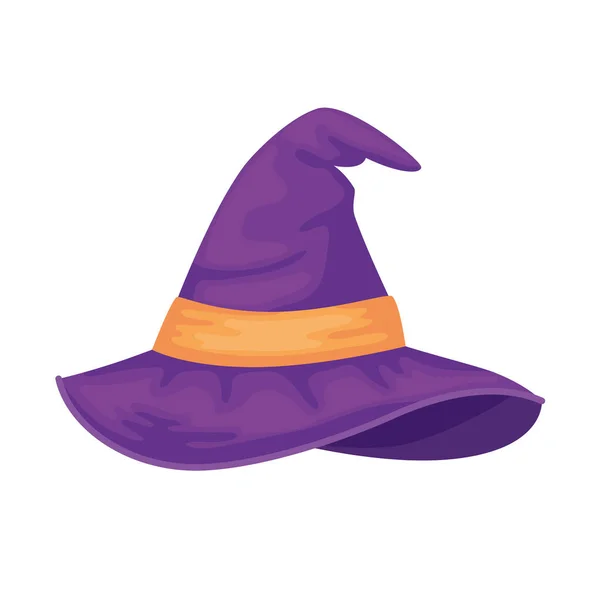 Sombrero de bruja de Halloween — Vector de stock