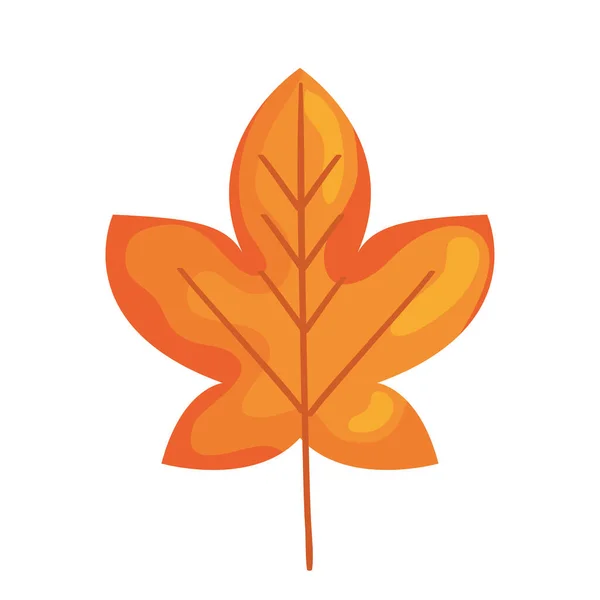 Herbstblatt-Ikone — Stockvektor