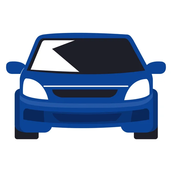 Coche azul aislado — Vector de stock