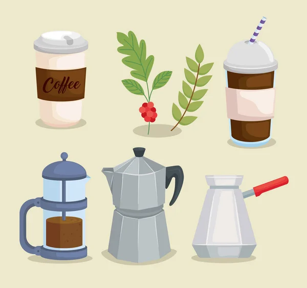 Koffie icoon collectie — Stockvector