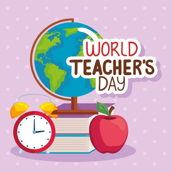 World teachers day icon collection — 스톡 벡터