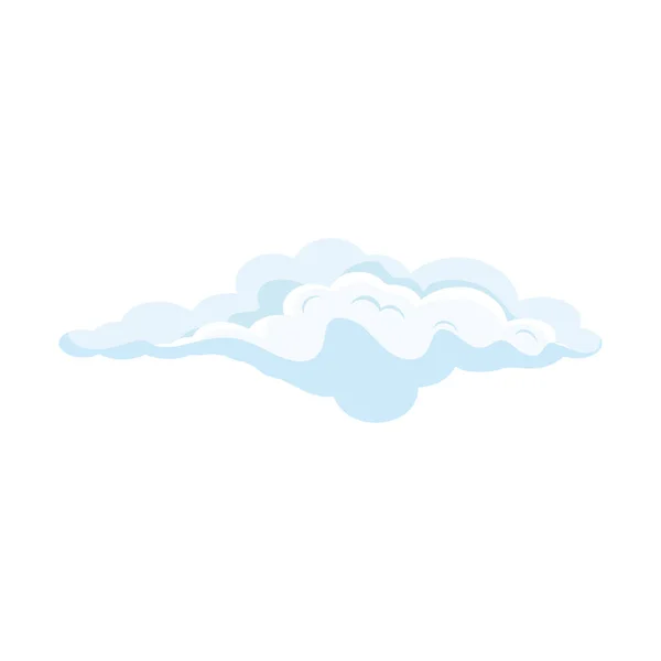 Fehér éghajlati felhő — Stock Vector