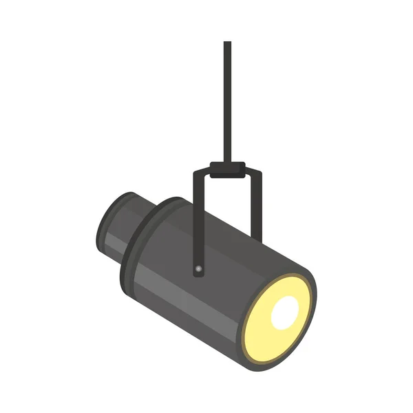 Spotlight device hanging — Stock Vector