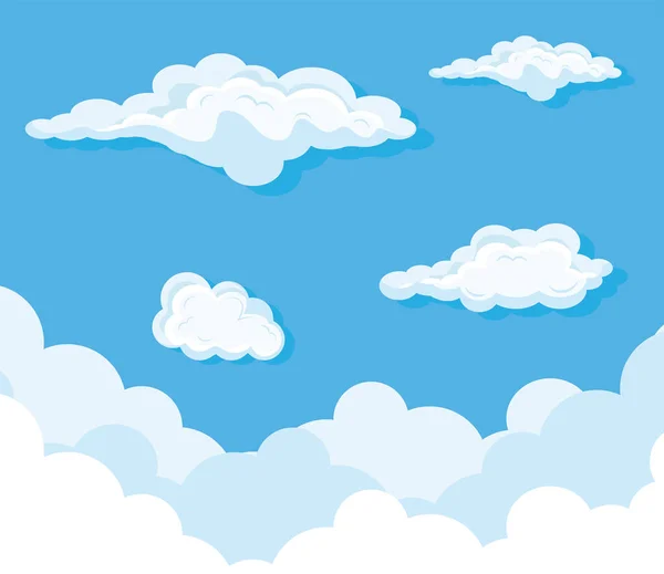 Nuvole in cielo — Vettoriale Stock