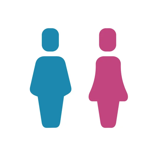 Ženský a mužský avatar — Stockový vektor