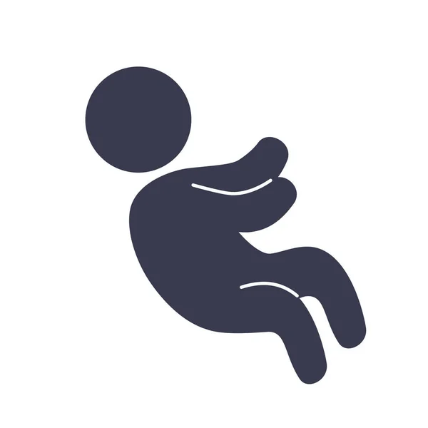 Conception de silhouette de bébé — Image vectorielle