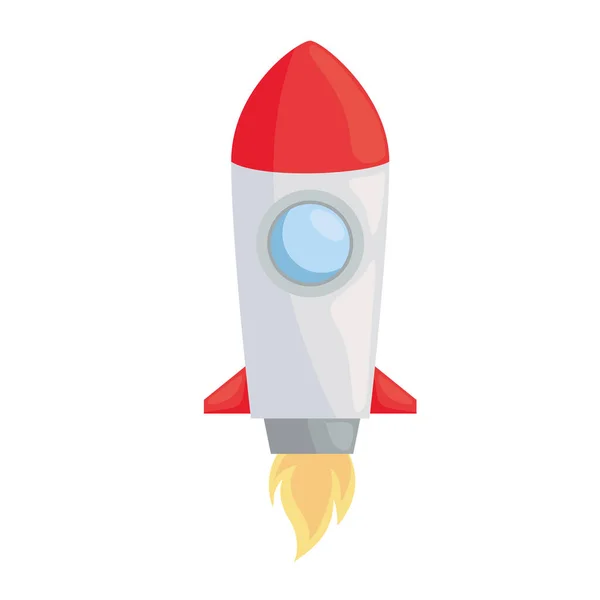 Icono de cohete aislado — Vector de stock