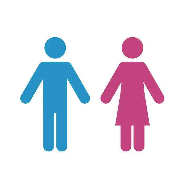 Man en vrouw avatar — Stockvector
