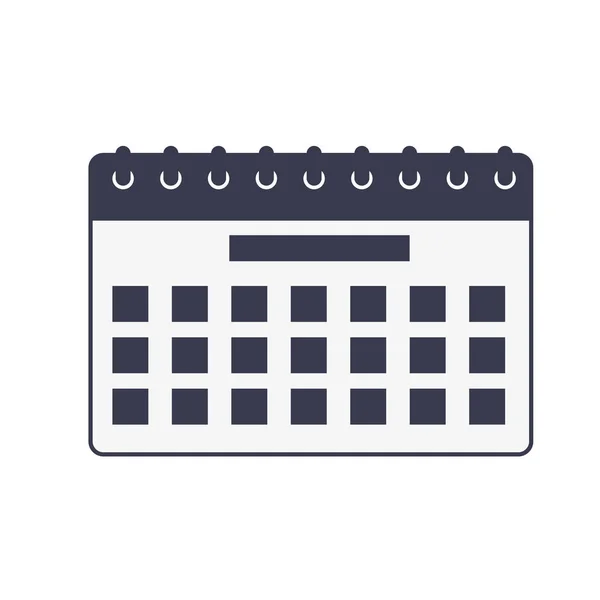 Calendario mes azul — Vector de stock