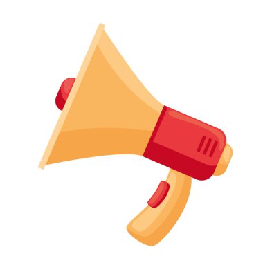 megafon simgesi izole edildi