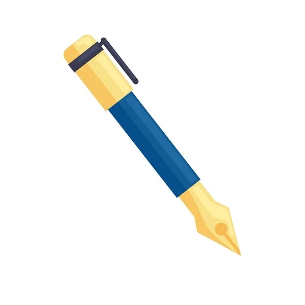 Blaues Stift-Symbol — Stockvektor