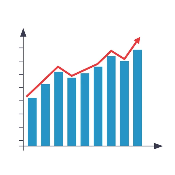 Infografische staafdiagram — Stockvector