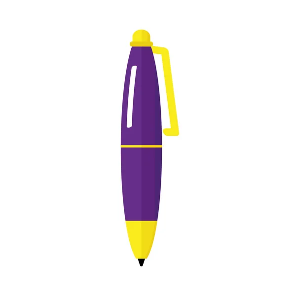 Blå penna ikon — Stock vektor