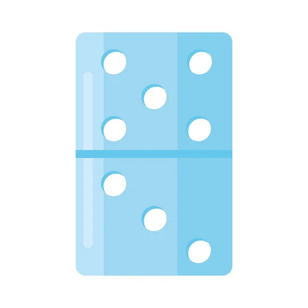 蓝色骰子图标 — 图库矢量图片