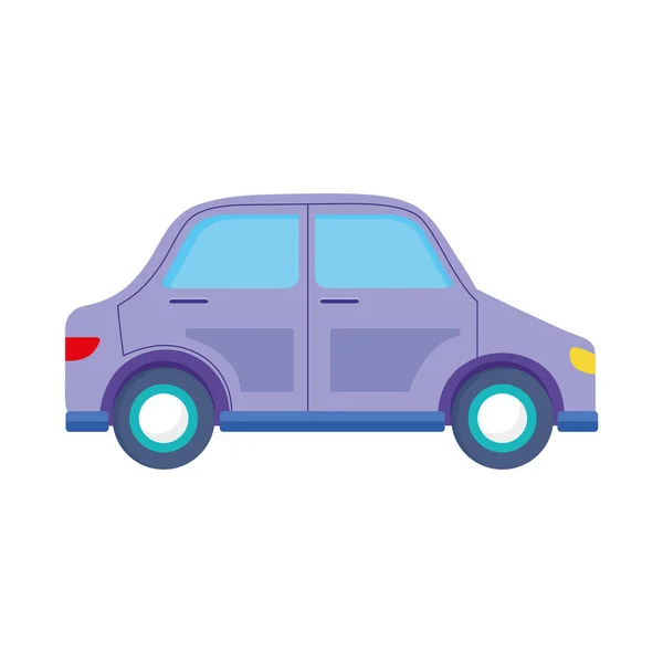 Aislado coche púrpura — Vector de stock