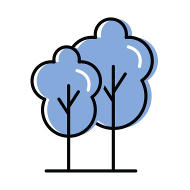 İzole edilmiş doğal ağaçlar