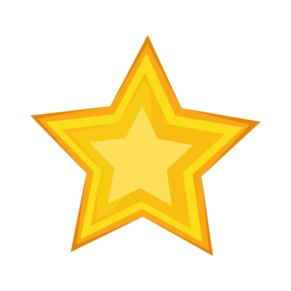 Isolée icône étoile — Image vectorielle