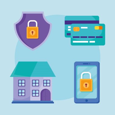 dijital çalışma ikonu koleksiyonu