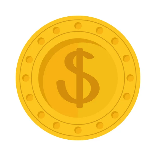 Moneda de dinero icono — Vector de stock