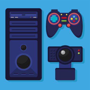 Bilgisayar oyunu simgelerine sahip bilgisayar dosyası