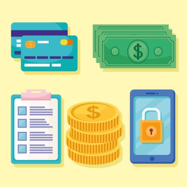 dijital çalışma ikonları