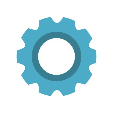 İzole edilmiş dişli simgesi