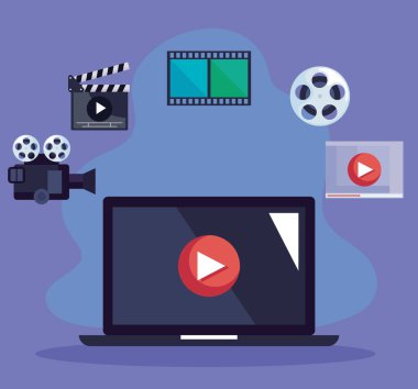 video simgeli dizüstü bilgisayar