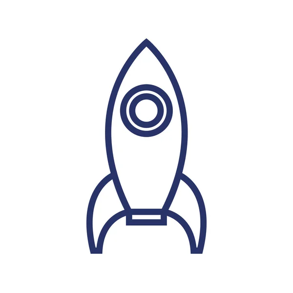 Geïsoleerde raket icoon — Stockvector