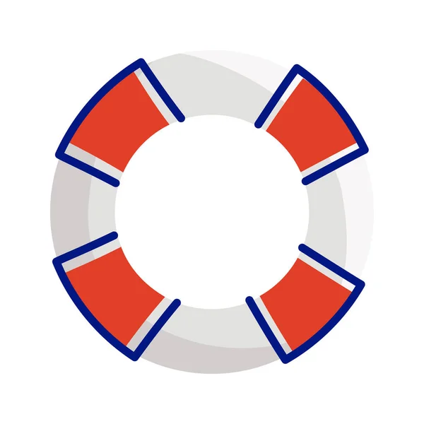 Ícone flutuante salva-vidas — Vetor de Stock
